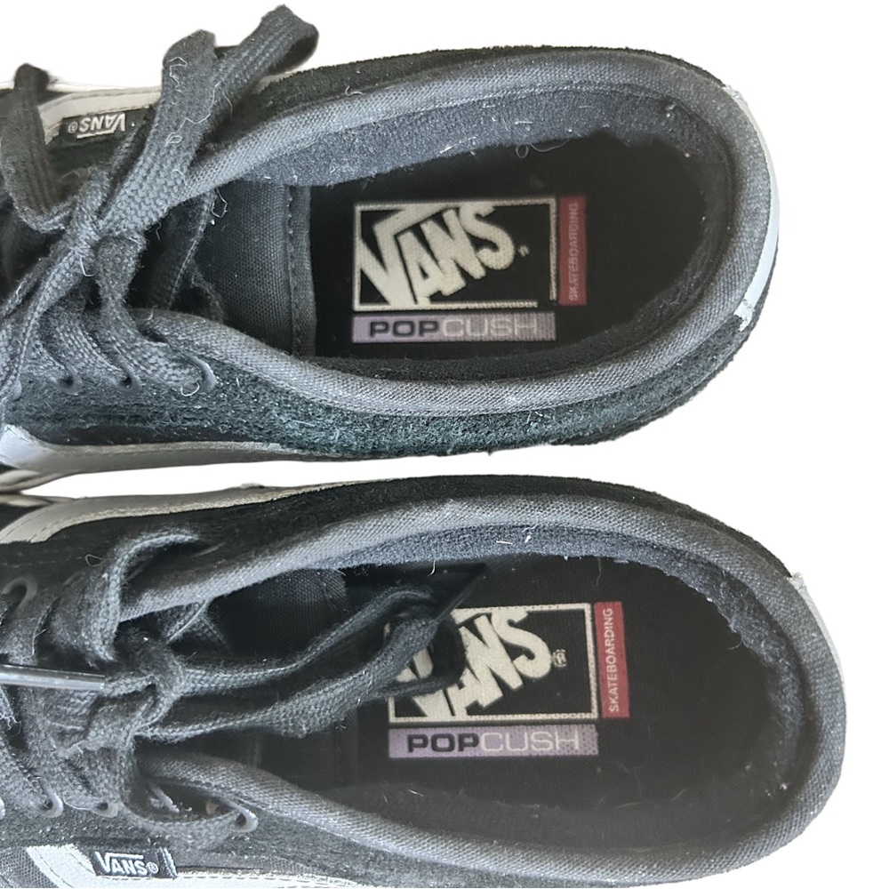 Vans Pro Old Skool Classic Black and White Low-Tops *with Popcush* Skater Shoes - Picture 8 of 12